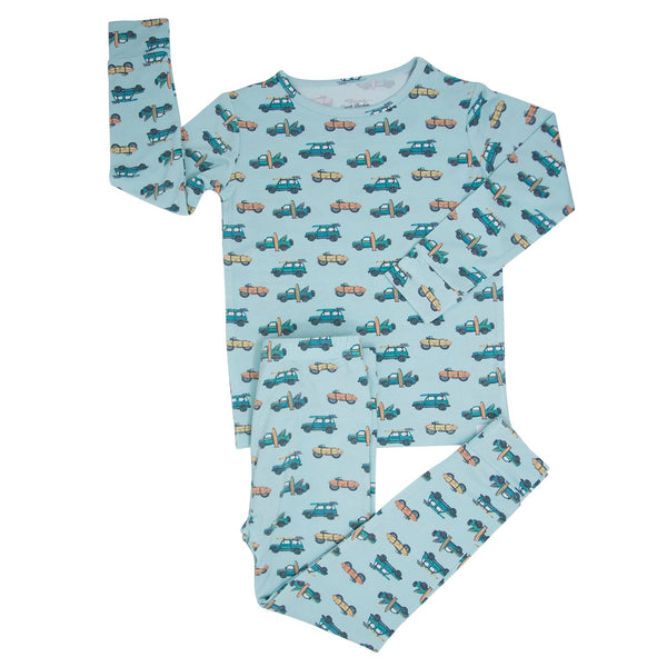 surfing-beach-big-kid-pajama Sweet Bamboo - Sophia's StyleBig Kid PJ-1